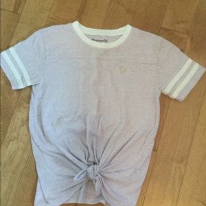 Girls Abercrombie Ringer T-Shirt